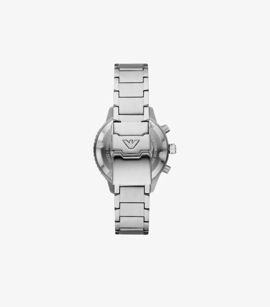 EMPORIO ARMANI WORLD EXPLORER DIVE-INSPIRED STAINLESS STEEL WATCH AR11500