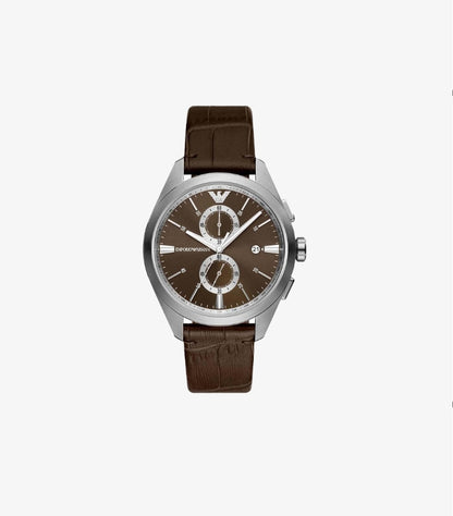 EMPORIO ARMANI CHRONOGRAPH QUARTZ BROWN DIA WATCH AR11483