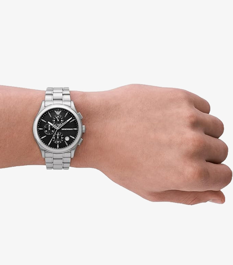 EMPORIO ARMANI CHRONOGRAPH STAINLESS STEEL WATCH AR11602