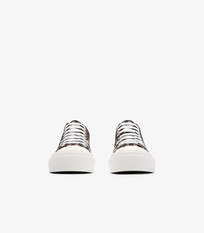 BURBERRY CHECK PLATFORM SNEAKERS