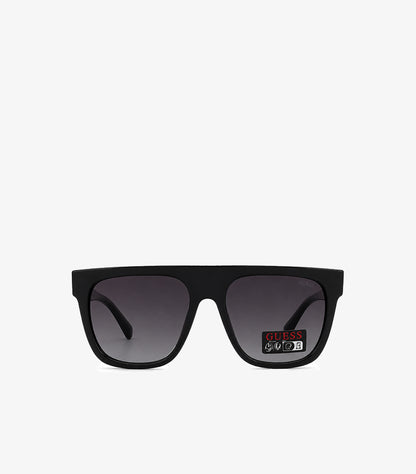 GUESS BLACK OVERSIZED SQUARE SUNGLASSES