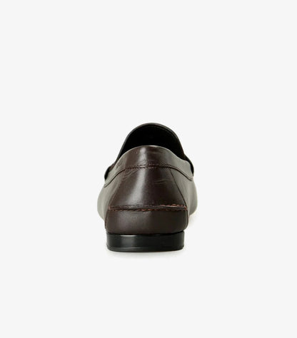 VERSACE MEN'S BROWN 100% LEATHER GOLD MEDUSA CAR SHOES LOAFERS SHOES