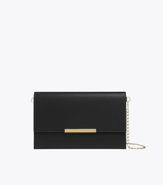 SHEIN LEATHER BLACK CLUTCH