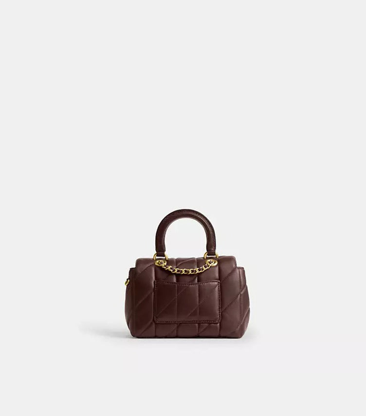 COACH TABBY TOP HANDLE BAG WITH QUILTING