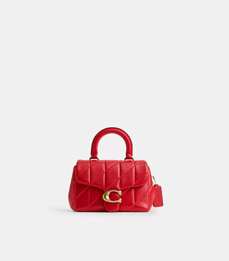 COACH TABBY TOP HANDLE BAG WITH QUILTING