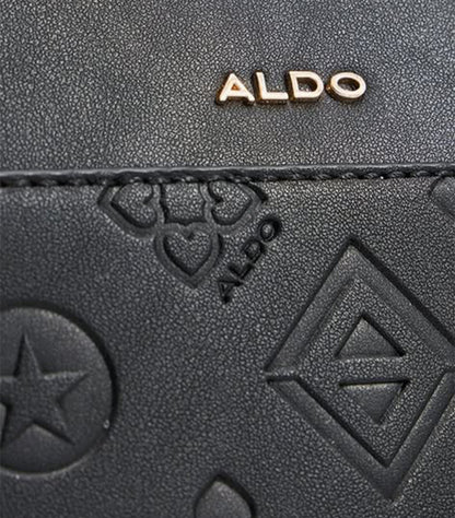 ALDO CROSSBODY BAG WITH AN EMBOSSED MONOGRAM LOGO PATTERN