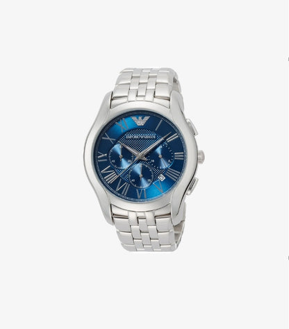EMPORIO ARMANI MEN’S STAINLESS STEEL BLUE DIAL 44MM WATCH AR1787