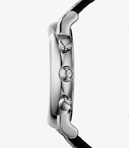 EMPORIO ARMANI MEN'S CHRONOGRAPH BLACK LEATHER WATCH AR1807