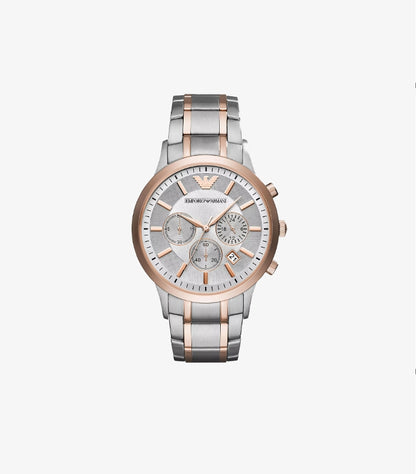 EMPORIO ARMANI MEN'S CHRONOGRAPH RENATO TWO-TONE STAINLESS STEEL BRACELET WATCH AR11077