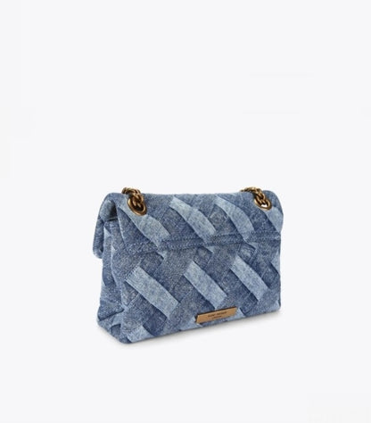 KURT GEIGER LONDON MINI DENIM KENSINGTON BAG