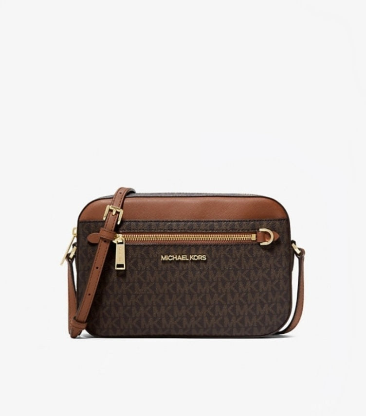 MICHAEL KORS JET SET LARGE LOGO CROSSBODY BAG