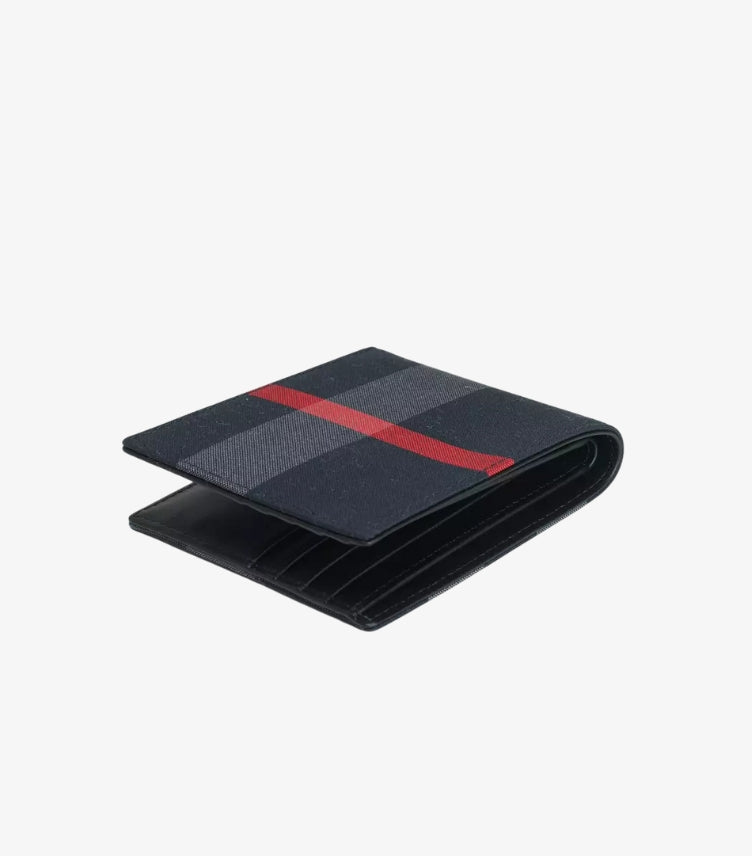 BURBERRY CHECK BIFOLD WALLET