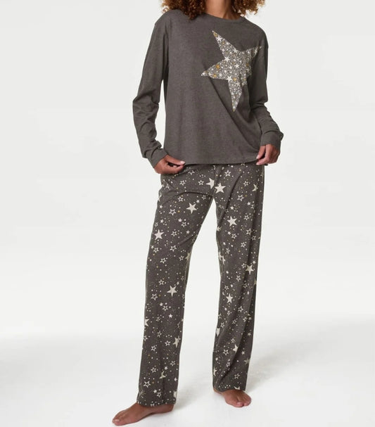 MARKS & SPENCER PURE COTTON PYJAMA SET
