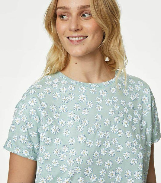 MARKS & SPENCER FLORAL PRINT PYJAMA SET