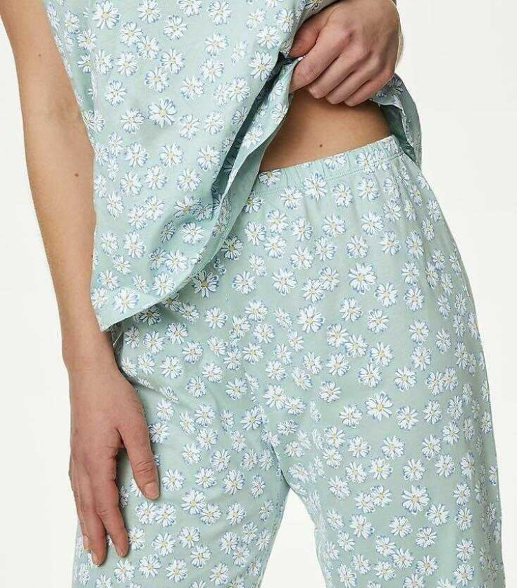 MARKS & SPENCER FLORAL PRINT PYJAMA SET