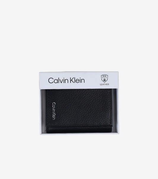 CALVIN KLEIN TRIFOLD LEATHER WALLET