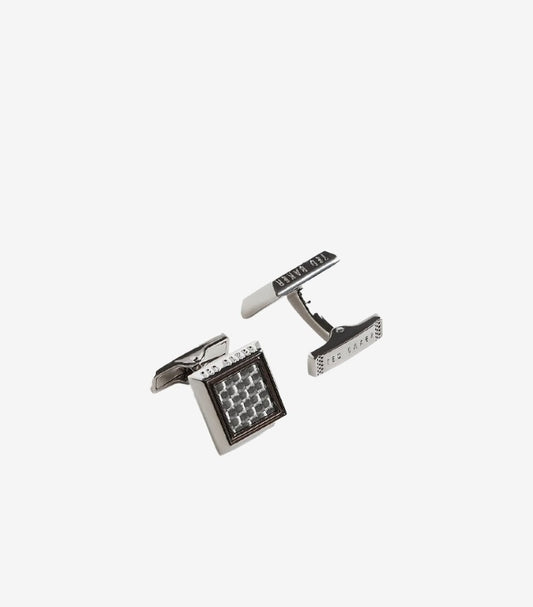 TED BAKER METALLIC CARDER CUFFLINKS