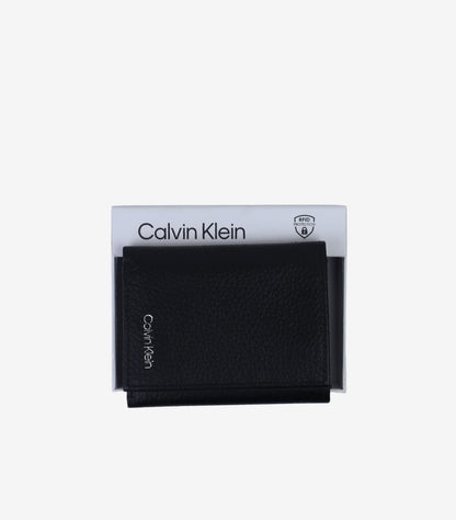 CALVIN KLEIN TRIFOLD LEATHER WALLET