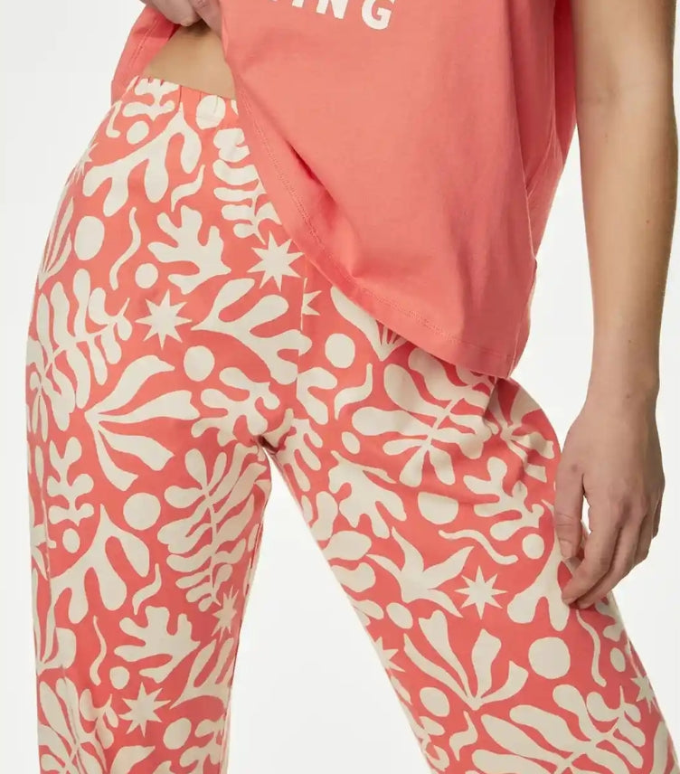 MARKS & SPENCER FLORAL PRINT PYJAMA SET