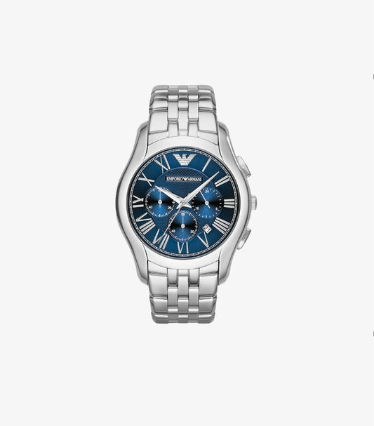 EMPORIO ARMANI MEN’S STAINLESS STEEL BLUE DIAL 44MM WATCH AR1787