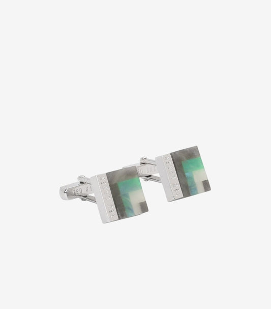 TED BAKER BURRO ART DECO STYLE SQUARE CUFFLINKS