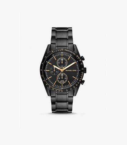 MICHAEL KORS OVERSIZED WARREN BLACK-TONE WATCH MK9113