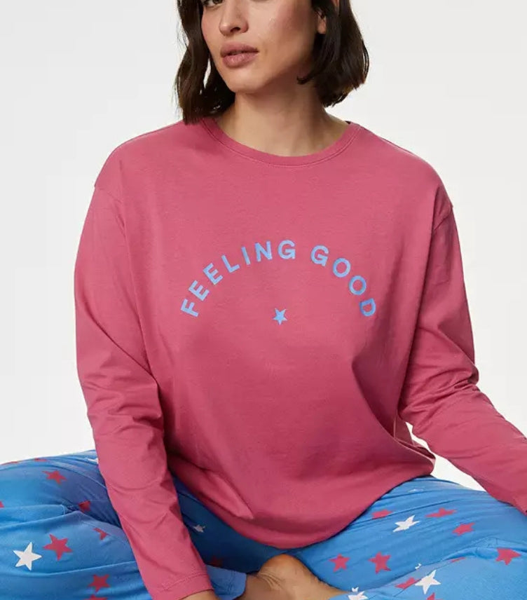 MARKS & SPENCER COTTON PYJAMA SET