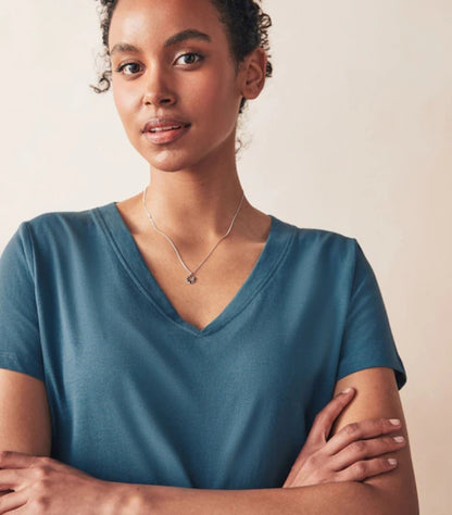 NEXT CHAMBRAY BLUE GEO COTTON PYJAMA SET
