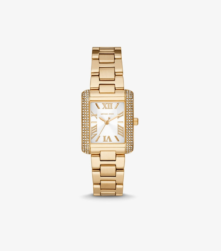 MICHAEL KORS MINI EMERY PAVÉ GOLD TONE WATCH MK4640