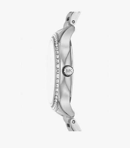 MICHAEL KORS SAGE PAVÉ SILVER-TONE WATCH MK4807