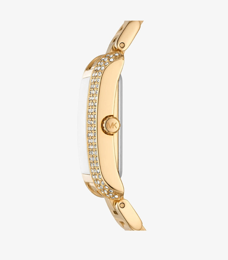 MICHAEL KORS MINI EMERY PAVÉ GOLD TONE WATCH MK4640
