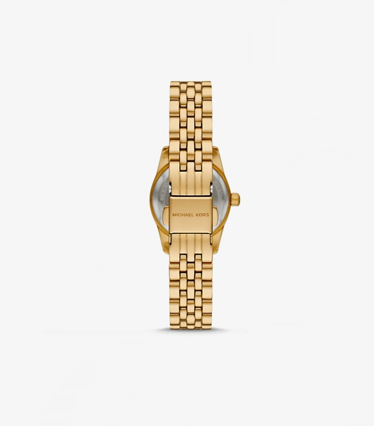 MICHAEL KORS PETITE LEXINGTON PAVE GOLD-TONE WATCH MK4741