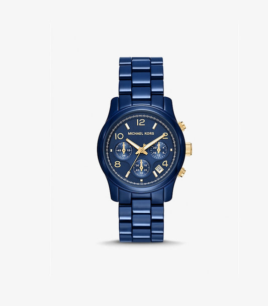 MICHAEL KORS RUNWAY NAVY-TONE WATCH MK7332