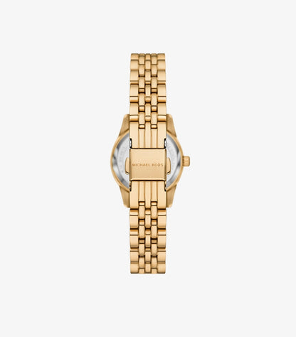 MICHAEL KORS LEXINGTON THREE-HAND GOLD-TONE STAINLESS STEEL WATCH MK4802