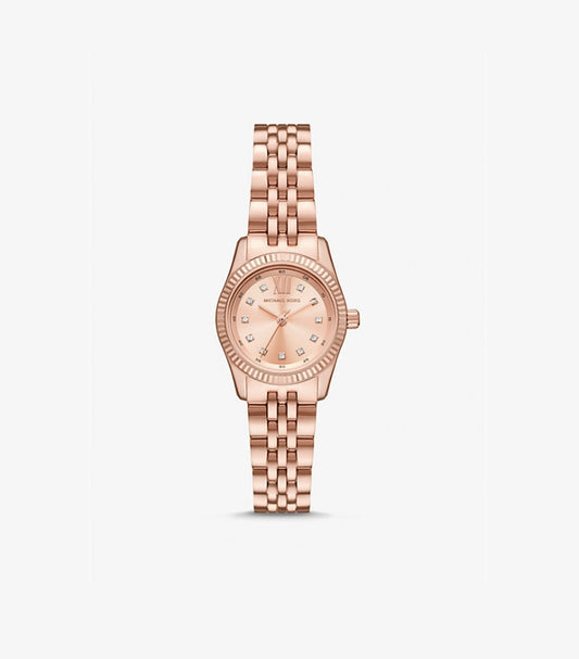MICHAEL KORS PETITE LEXINGTON PAVÉ ROSE GOLD-TONE WATCH MK4739