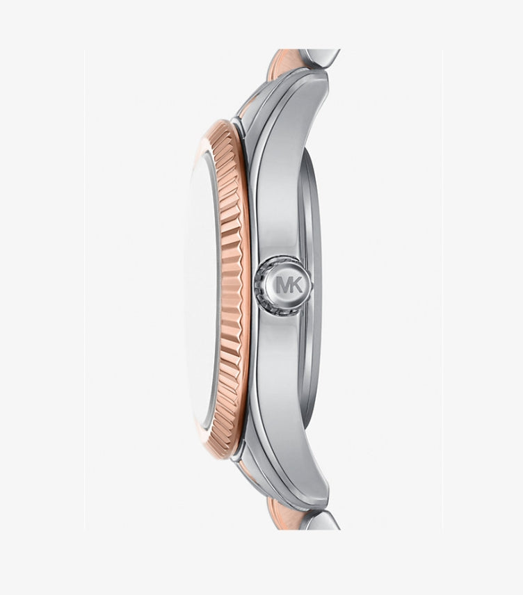 MICHAEL KORS LEXINGTON PAVE TWO-TONE WATCH MK4817