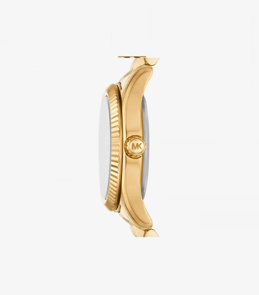 MICHAEL KORS PETITE LEXINGTON PAVE GOLD-TONE WATCH MK4741
