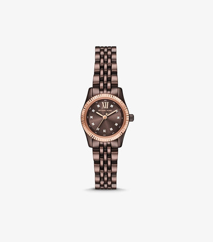 MICHAEL KORS PETITE LEXINGTON PAVE ESPRESSO-TONE WATCH MK4844