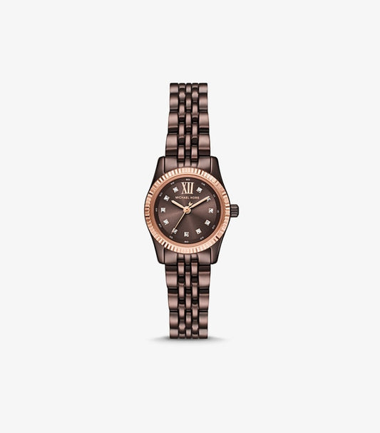 MICHAEL KORS PETITE LEXINGTON PAVE ESPRESSO-TONE WATCH MK4844