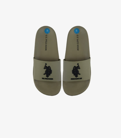 U.S.POLO ASSN. BEIGE MEN SLIDES