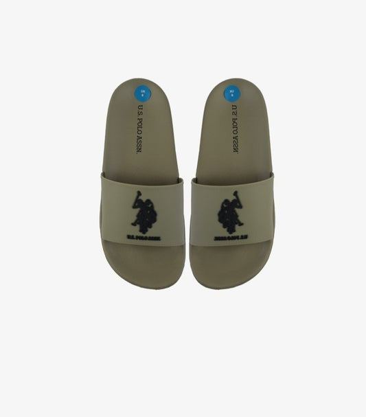 U.S.POLO ASSN. BEIGE MEN SLIDES