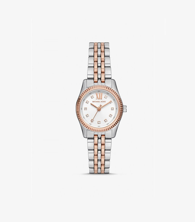 MICHAEL KORS LEXINGTON PAVE TWO-TONE WATCH MK4817