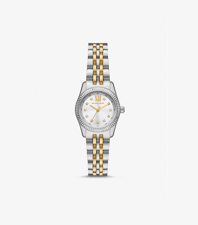 MICHAEL KORS PETITE LEXINGTON PAVÉ TWO-TONE WATCH MK4740