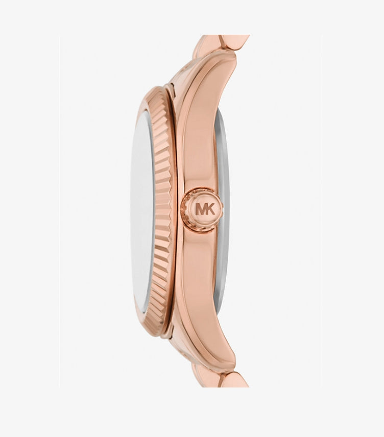 MICHAEL KORS PETITE LEXINGTON PAVÉ ROSE GOLD-TONE WATCH MK4739