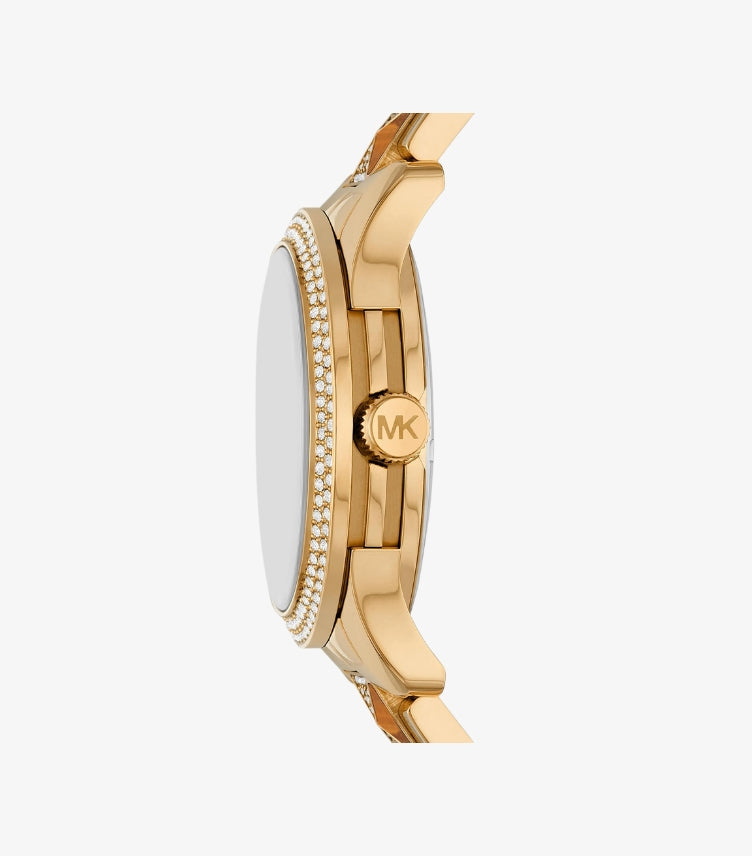 MICHAEL KORS QUARTZ GOLD STAINLESS STEEL WATCH MK7389