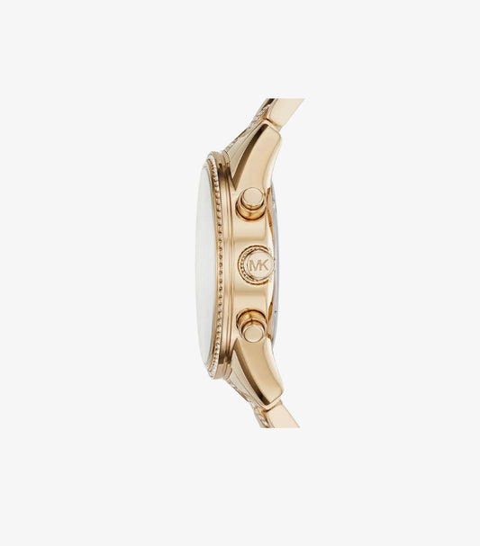 MICHAEL KORS QUARTZ GOLD DIAL WATCH MK6484