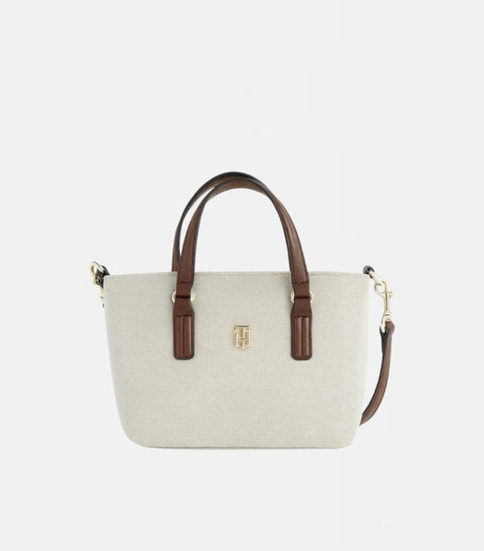 TOMMY HILFIGER CANVAS SHOULDER BAG