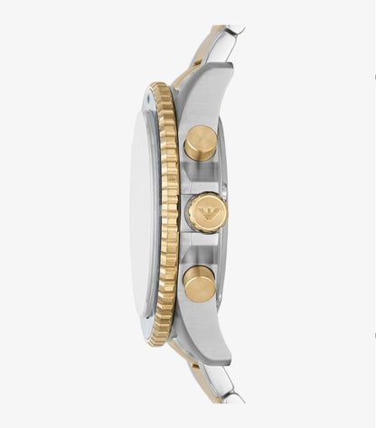 EMPORIO ARMANI MEN'S QUARTZ STAINLESS STEEL BLUE DIAL WATCH AR11362