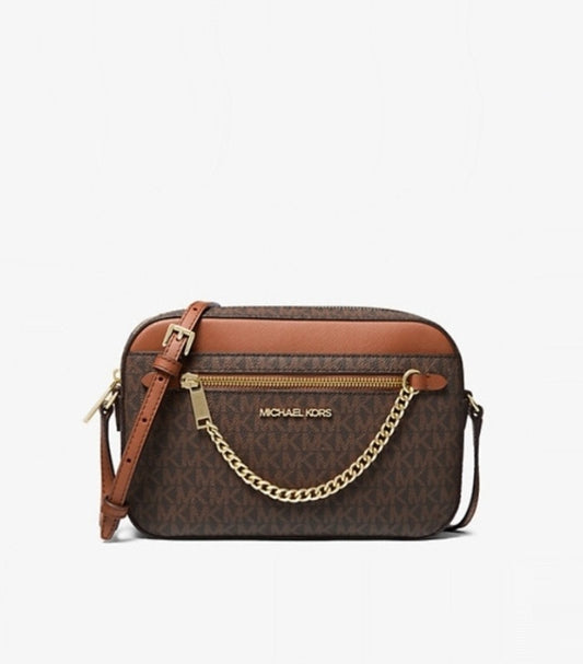 MICHAEL KORS JET SET LARGE LOGO CROSSBODY BAG