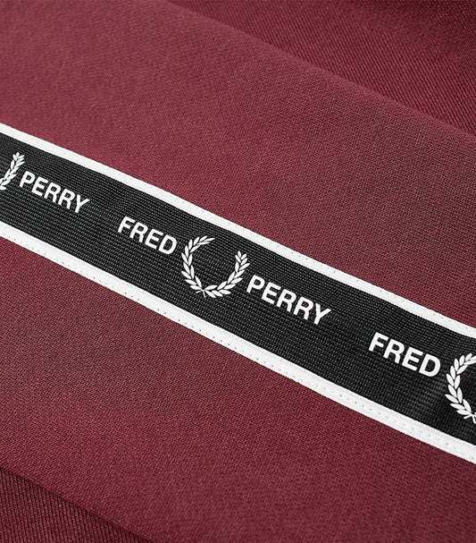 FRED PERRY AUTHENTIC TAPED SLEEVE POPOVER HOODY